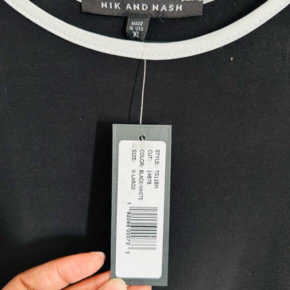 Nik and Nash Black and White Dress, Sz XL -- NWT - Picture 6 of 7